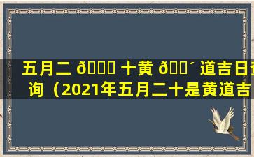 五月二 🐛 十黄 🌴 道吉日查询（2021年五月二十是黄道吉日吗）